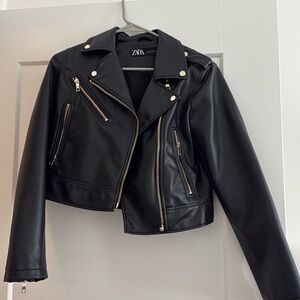 Zara leather jacket
